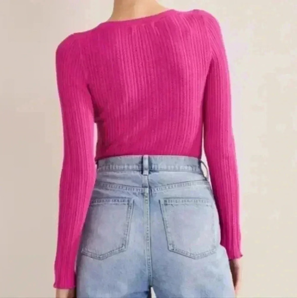 Boden Ribbed Long Sleeve Tee - Picture 3 of 6